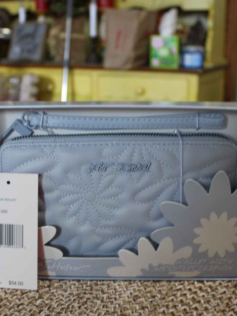 NWT Betsey Johnson Baby Blue wallet/wristlet clip on Pretty!